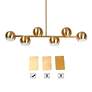 2_6-Light Plating Brass Island Lamp LED more views
