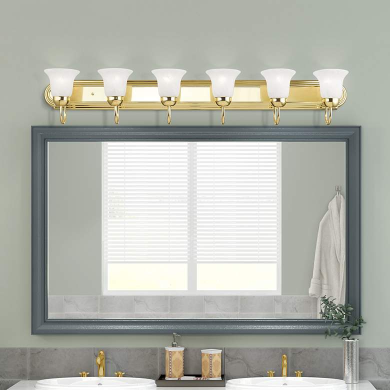 Image 1 6 Light Polished Brass Bath Vanity