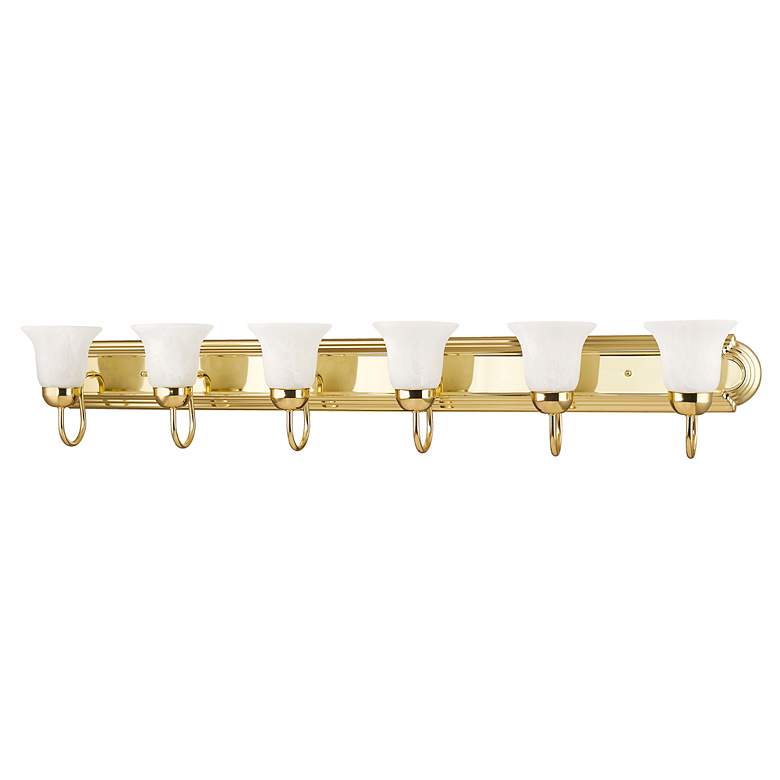 Image 3 6 Light Polished Brass Bath Vanity more views