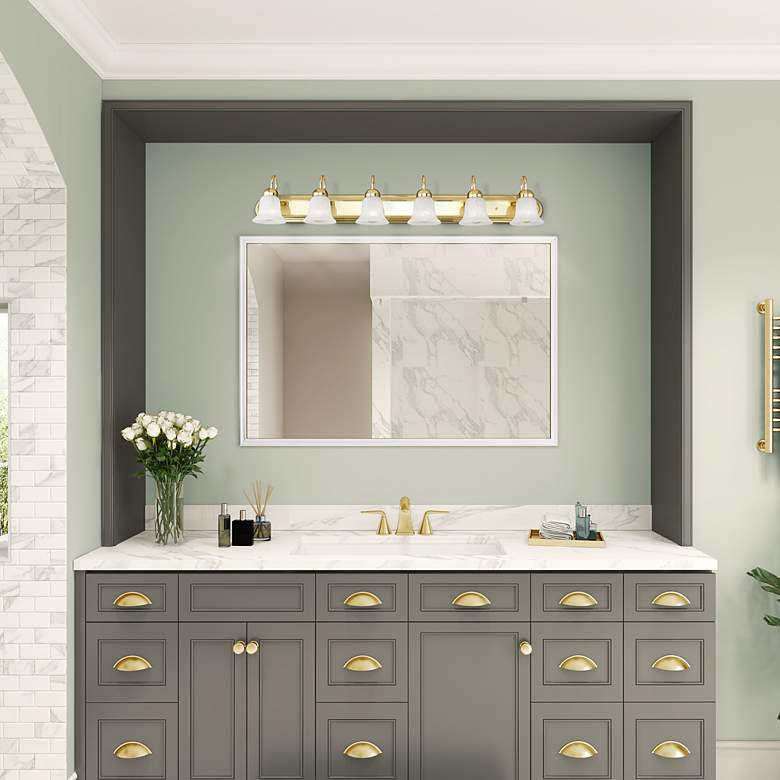Image 6 6 Light Polished Brass Bath Vanity more views