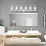 6 Light Polished Chrome Bath Light