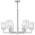 6 Light Polished Chrome Chandelier