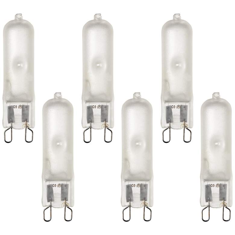 Image 1 6-Pack 40 Watt 120V G9 Bi-Pin Xenon Light Bulbs