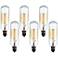 6-Pack 60 Watt T8 Edison Style Candelabra Tube Light Bulbs