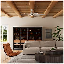 Image5 of 60" Azalea ENERGY STAR Fresh White Damp Rated Ceiling Fan more views
