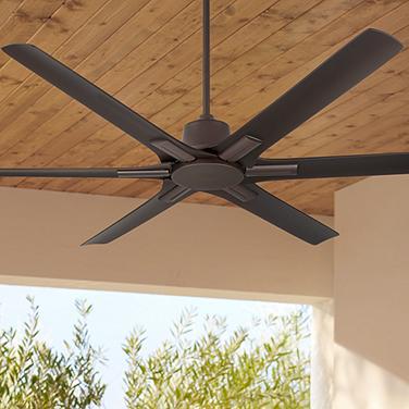 60" Casa Vieja Bronze Damp Rated Ceiling Fan with Remote