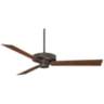 60" Casa Vieja Taladega Bronze Damp Rated Ceiling Fan with Remote