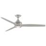 60" Fanimation Spitfire Brushed Nickel LED Ceiling Fan