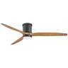 60" Hinkley Hover Matte Black Wet-Rated LED Hugger Smart Ceiling Fan