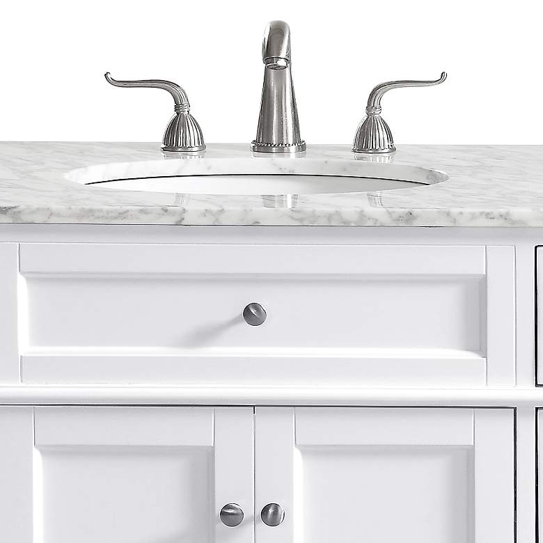 Image 2 60 in. Double Bathroom Vanity Set, White more views