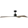 60" Adler Aged Pewter Damp Rated Ceiling Fan with Remote