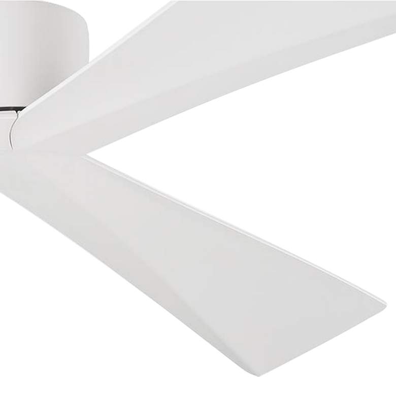Image 3 60" Adler Modern 3-Blade Matte White Ceiling Fan with Remote more views