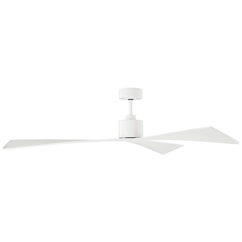 Image 4 60" Adler Modern 3-Blade Matte White Ceiling Fan with Remote more views