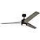 60" Armstrong Aged Pewter LED Damp Ceiling Fan with Remote