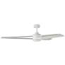60" Armstrong Matte White LED Damp Ceiling Fan with Remote