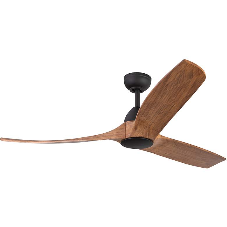 Image 2 60" Baylor Matte Black and Natural Wood Smart Ceiling Fan more views