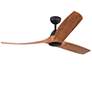 Thumbnail2 of 60" Baylor Matte Black and Natural Wood Smart Ceiling Fan more views