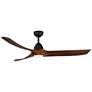 1_60" Baylor Matte Black LED Ceiling Fan w/ Dark Walnut Blades