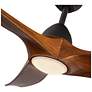 5_60" Baylor Matte Black LED Ceiling Fan w/ Dark Walnut Blades more views
