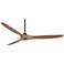 60" Casa Aireon Bronze and Wood Damp Rated Ceiling Fan with Remote