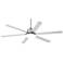 60" Casa Arcade Brushed Nickel Damp Rated Modern LED Fan with Remote