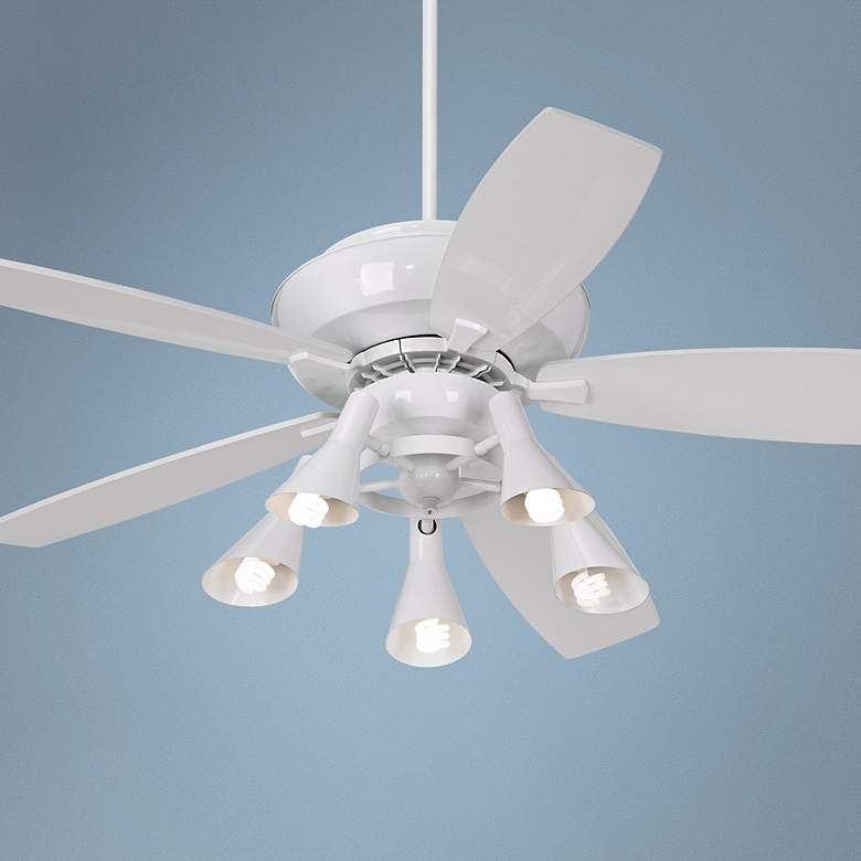 Image 1 60 inch Casa Belle Grove&#8482; 5-Light White Ceiling Fan