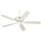 60" Casa Montego™ Rubbed White Ceiling Fan with Pull Chain