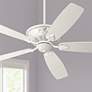60" Casa Montego&#8482; Rubbed White Ceiling Fan with Pull Chain in scene