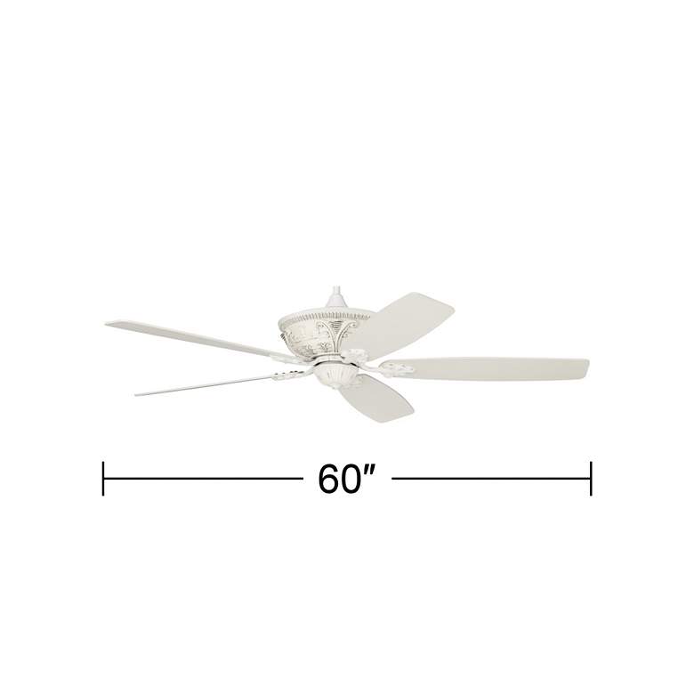 Image 7 60" Casa Montego™ Rubbed White Ceiling Fan with Pull Chain more views