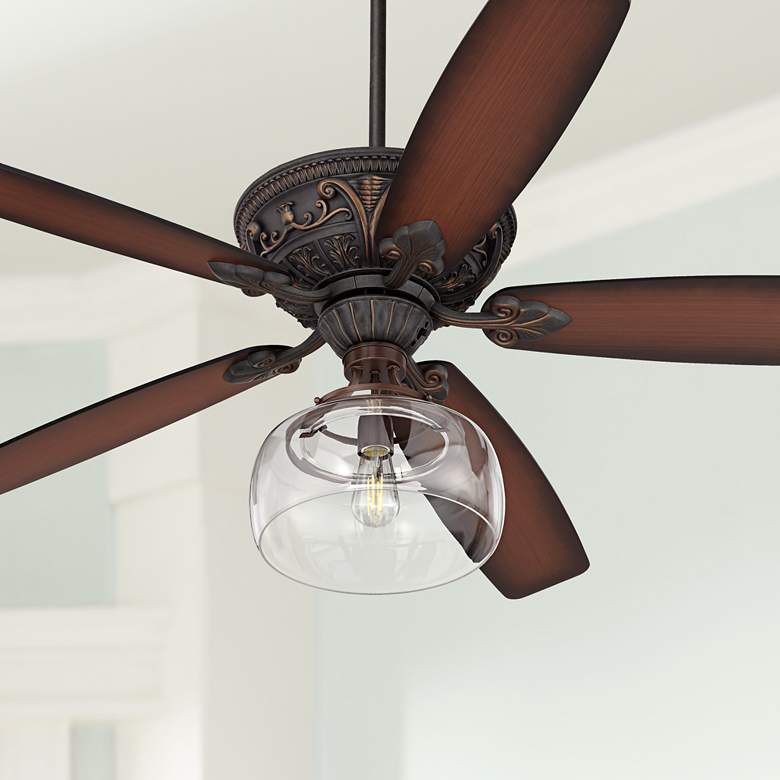 Image 1 60 inch Casa Montego with LED Clear Glass Ceiling Fan