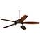 60" Casa Province Bronze LED Outdoor Ceiling Fan with Remote