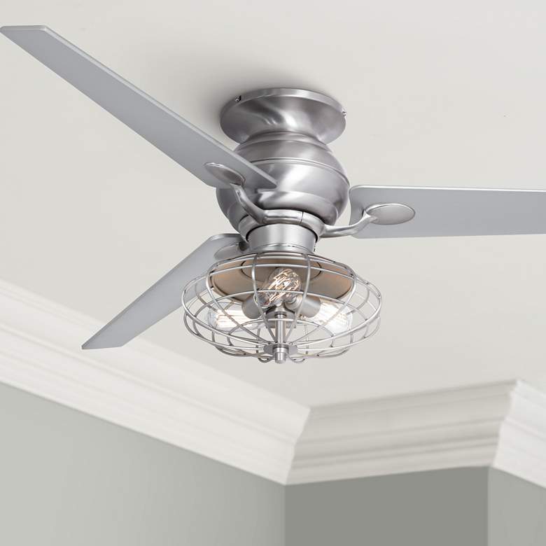 Image 1 60" Casa Spyder LED hugger Steel Ceiling Fan