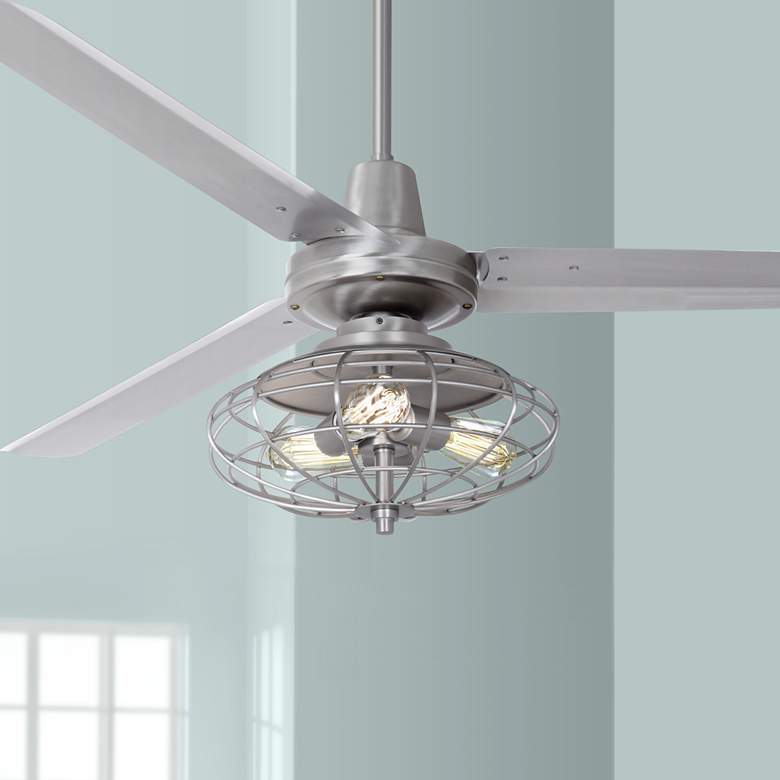 Image 1 60 inch Casa Turbina&#8482; Brushed Steel Ceiling Fan
