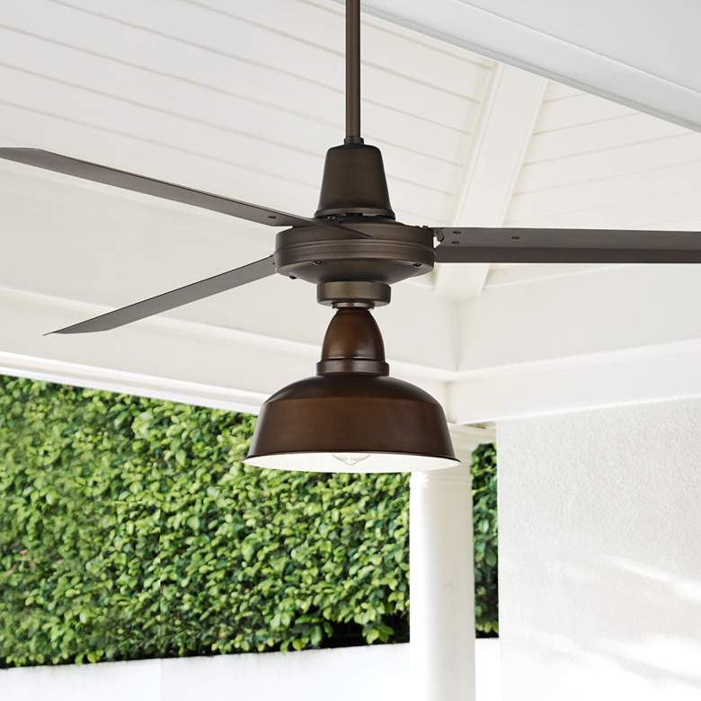 Image 1 60 inch Casa Turbina DC Bronze Damp LED Ceiling Fan
