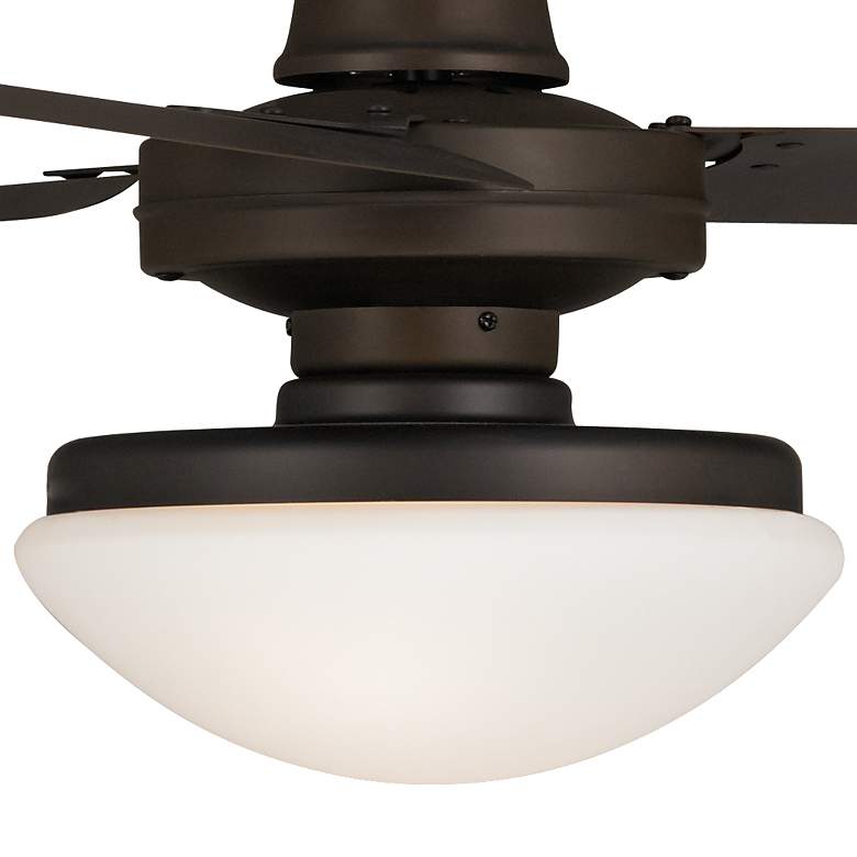 Image 3 60" Casa Turbina DC Bronze Opal Glass Damp Rated Fan with Remote more views