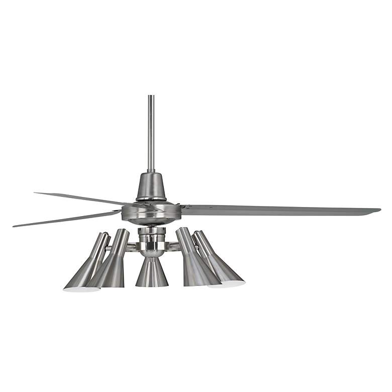 Image 6 60" Casa Turbina DC Brushed Nickel 5-Light LED Ceiling Fan with Remote more views
