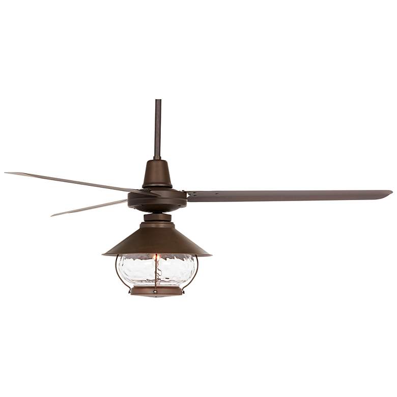 Image 6 60" Casa Turbina DC Damp Bronze LED Lantern Ceiling Fan with Remote more views