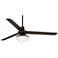 60" Casa Turbina DC Damp Opal Bronze LED Ceiling Fan