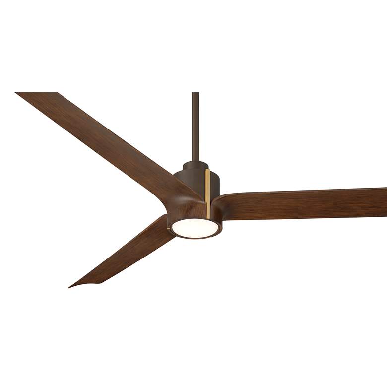Image 7 60" Casa Vieja Aero Bronze and Dark Walnut LED Ceiling Fan with Remote more views