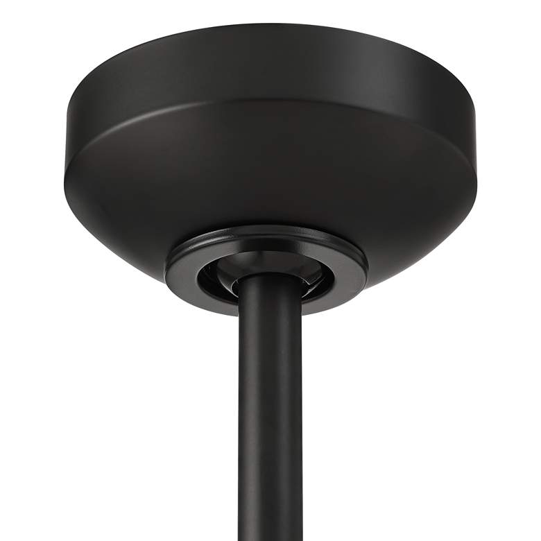 Image 6 60" Casa Vieja Aero Matte Black and Koa LED Ceiling Fan with Remote more views