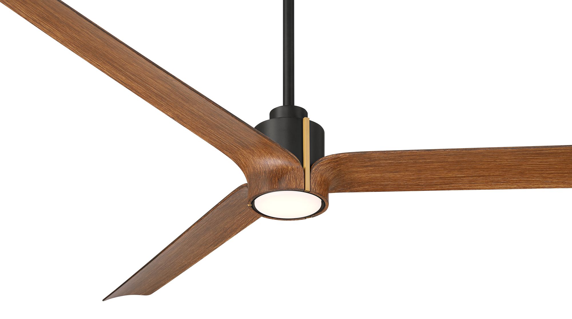 Watch A Video About the Casa Vieja Aero Matte Black and Koa LED Ceiling Fan with Remote