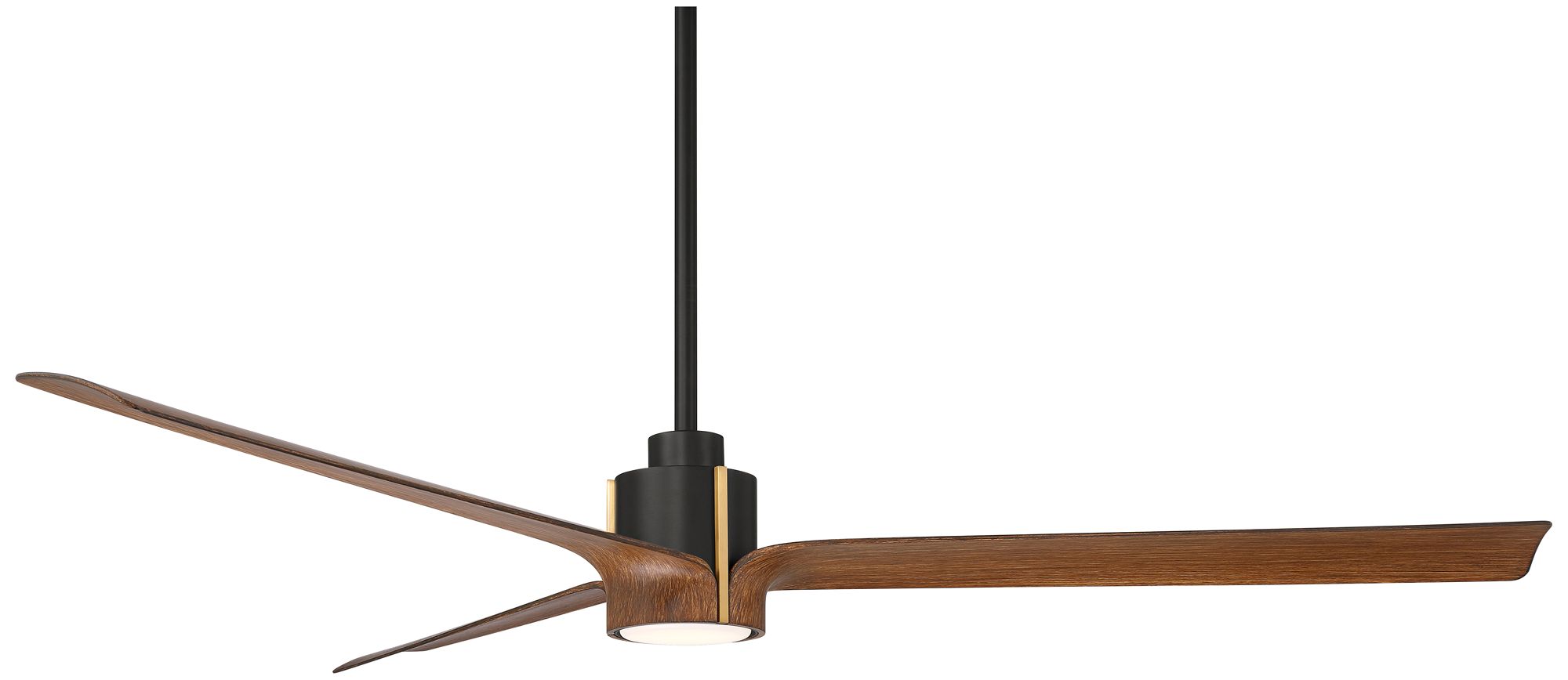 Watch A Video About the Casa Vieja Aero Matte Black and Koa LED Ceiling Fan with Remote