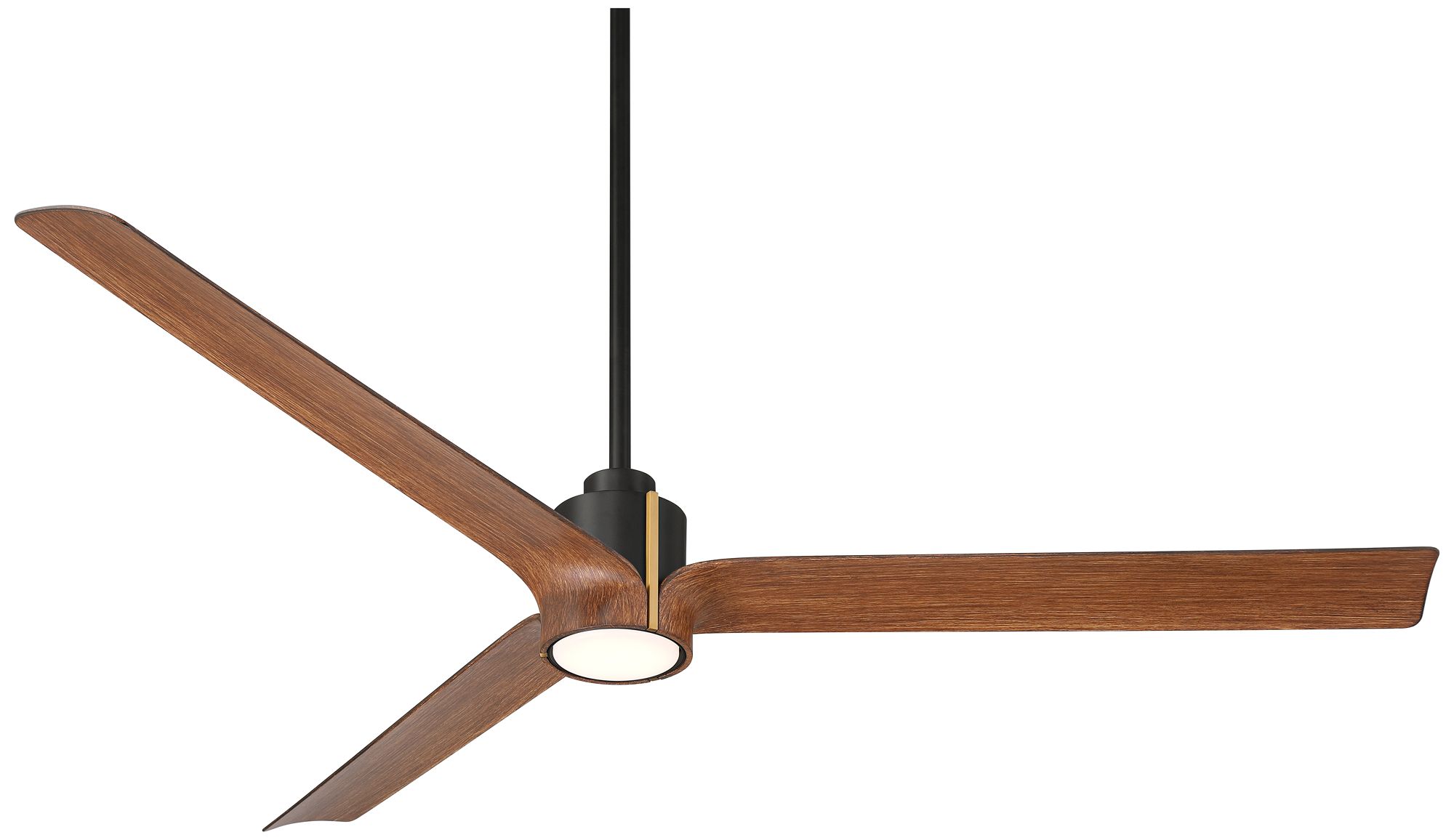 Watch A Video About the Casa Vieja Aero Matte Black and Koa LED Ceiling Fan with Remote