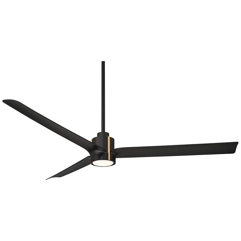 Image 2 60" Casa Vieja Aero Matte Black LED Ceiling Fan with Remote