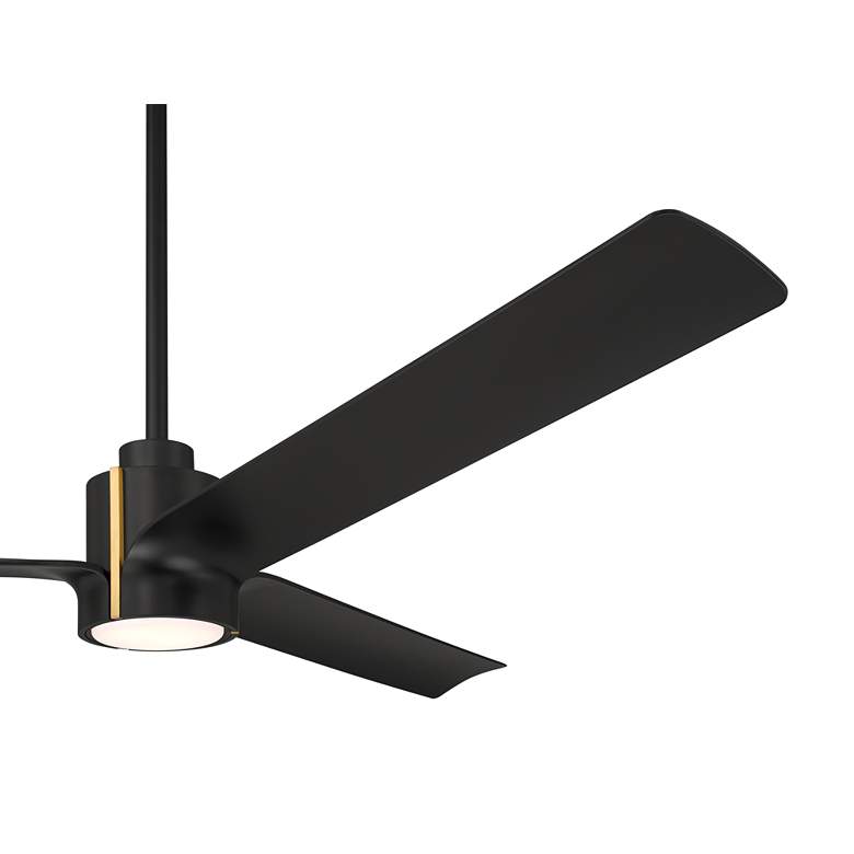 Image 5 60" Casa Vieja Aero Matte Black LED Ceiling Fan with Remote more views