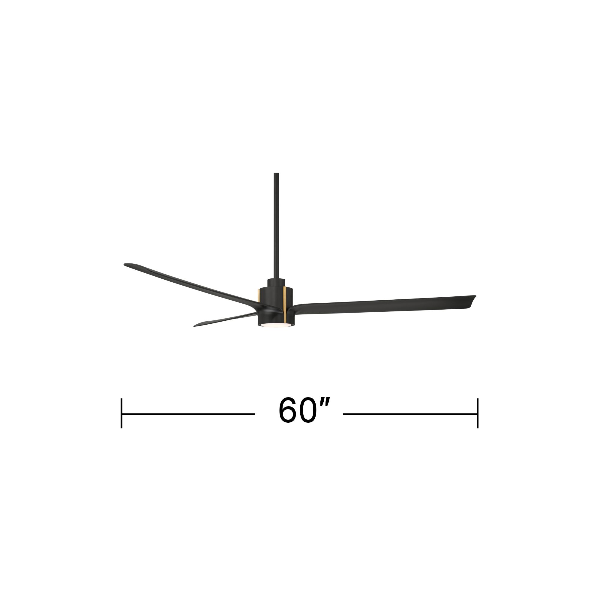 Watch A Video About the Casa Vieja Aero Matte Black LED Ceiling Fan with Remote