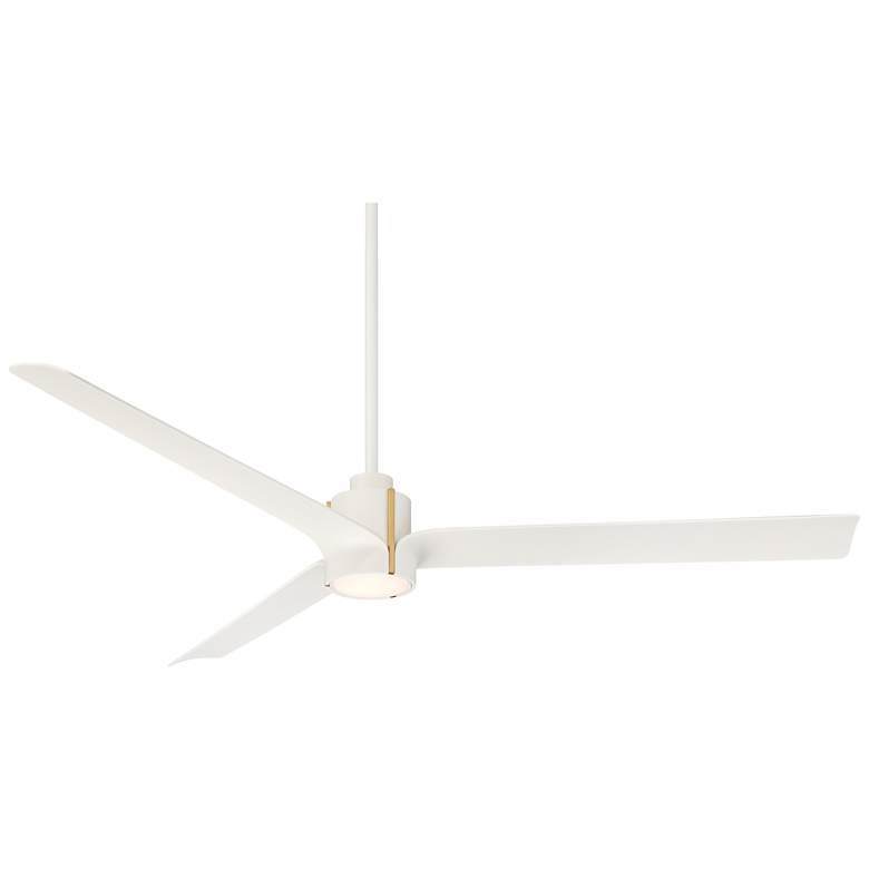 Image 2 60" Casa Vieja Aero Matte White LED Ceiling Fan with Remote