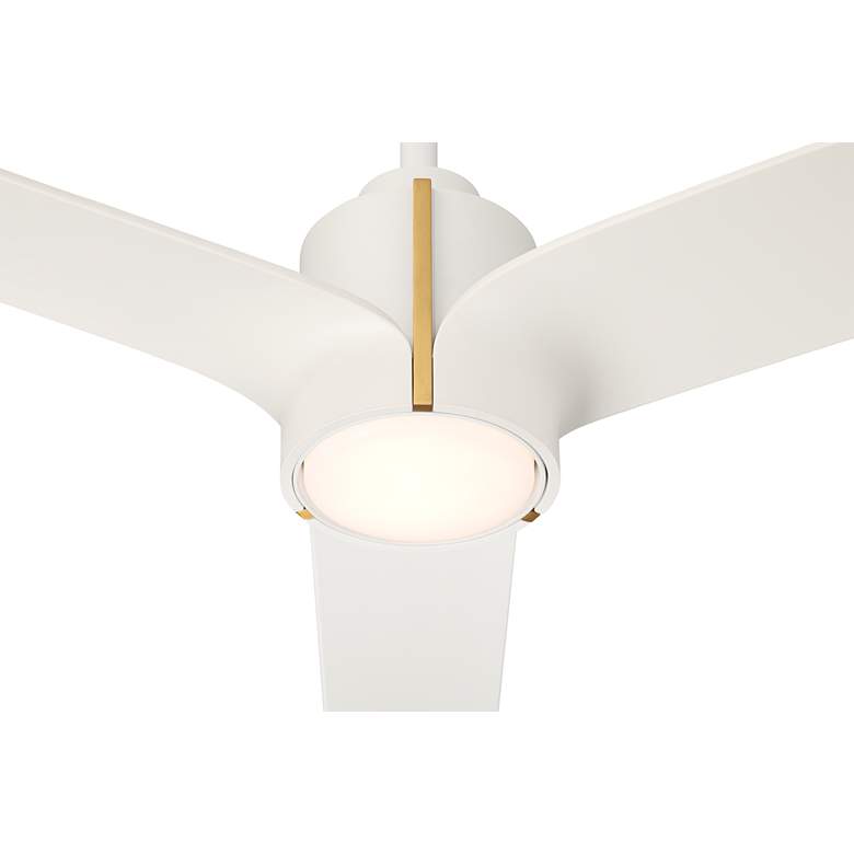 Image 3 60" Casa Vieja Aero Matte White LED Ceiling Fan with Remote more views
