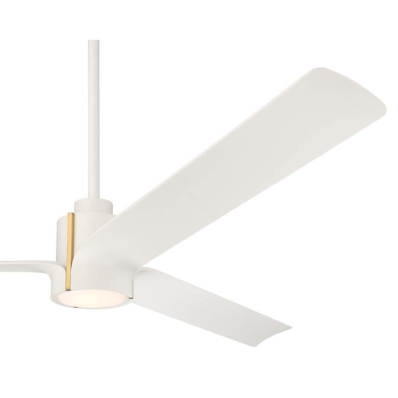 Image 4 60" Casa Vieja Aero Matte White LED Ceiling Fan with Remote more views