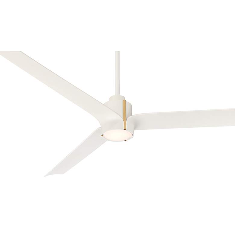 Image 6 60" Casa Vieja Aero Matte White LED Ceiling Fan with Remote more views